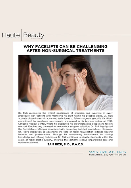 Why Facelifts Can Be Challenging After Non-Surgical Treatments