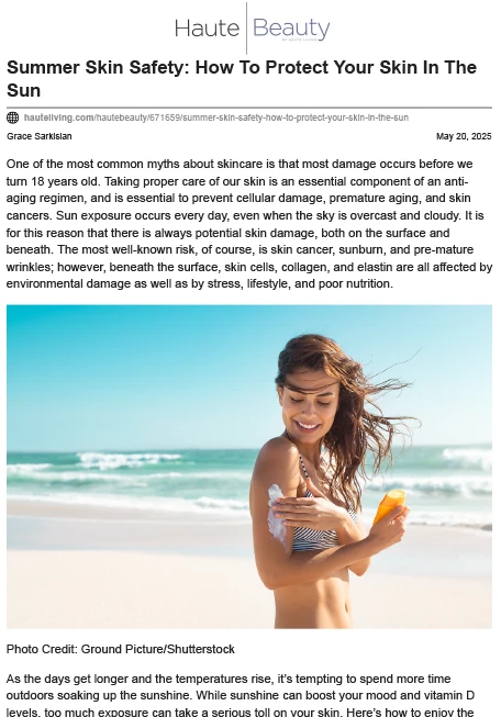 Summer Skin Safety: How To Protect Your Skin In The Sun