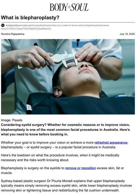 What you need to know about blepharoplasty