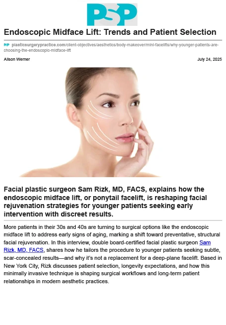 Why Younger Patients Are Choosing the Endoscopic Midface Lift