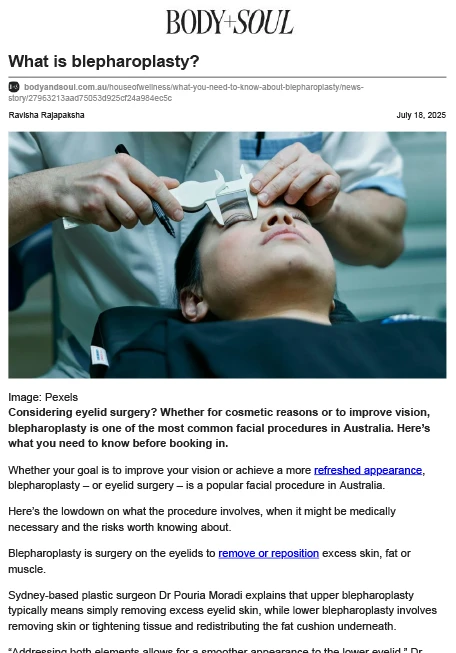 What you need to know about blepharoplasty