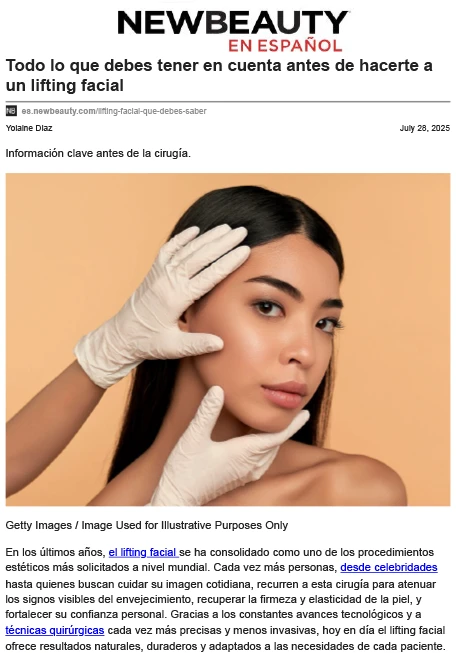 Todo lo que debes tener en cuenta antes de hacerte a un lifting facial